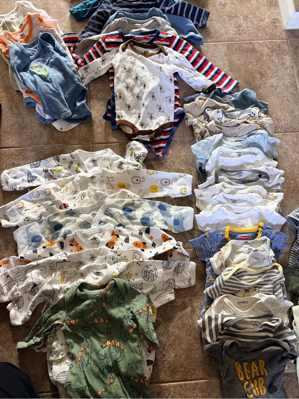 Mixed Baby Onesies Pack - Neutral & Fun Prints